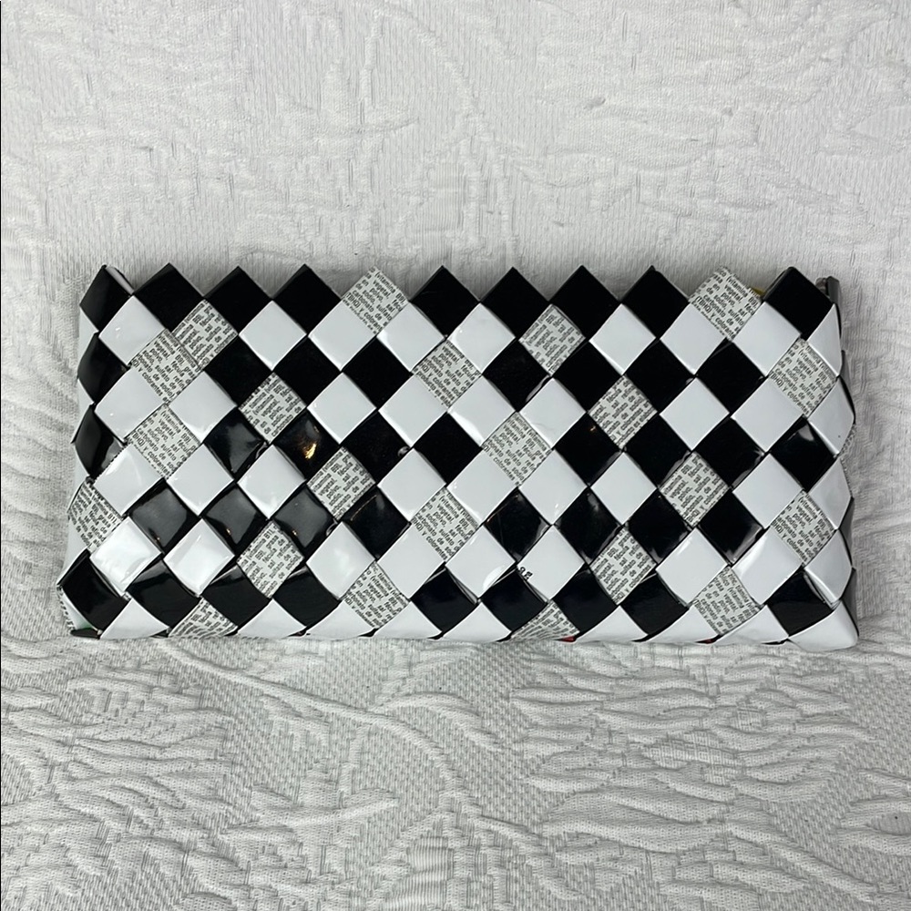 Nahui Ollin Clutch Candy Wrapper Y2K Statement Piece Eco-friendly